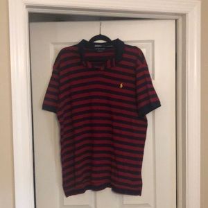 Ralph Lauren Striped Polo Short Sleeve Custom Fit size XXL